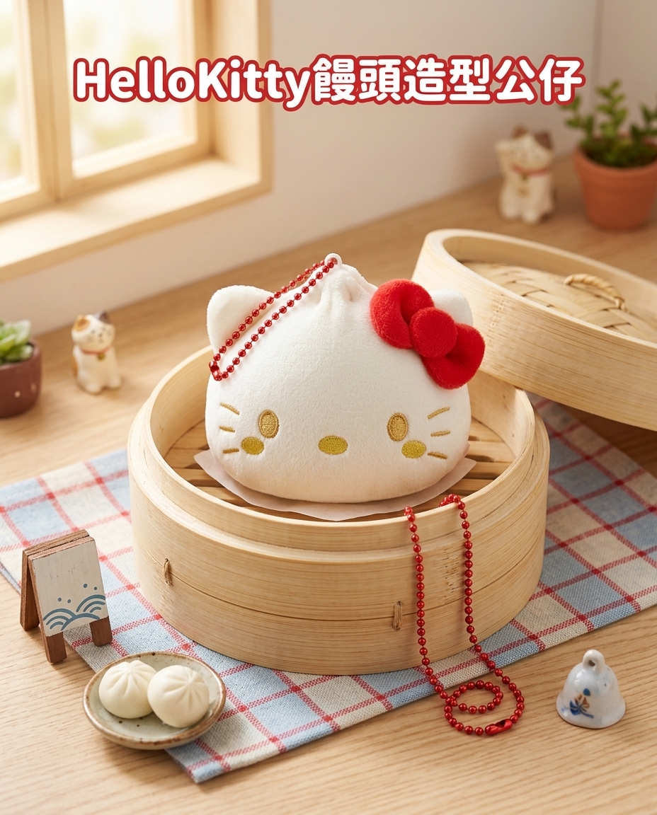 Hello Kitty 饅頭造型公仔 0027
