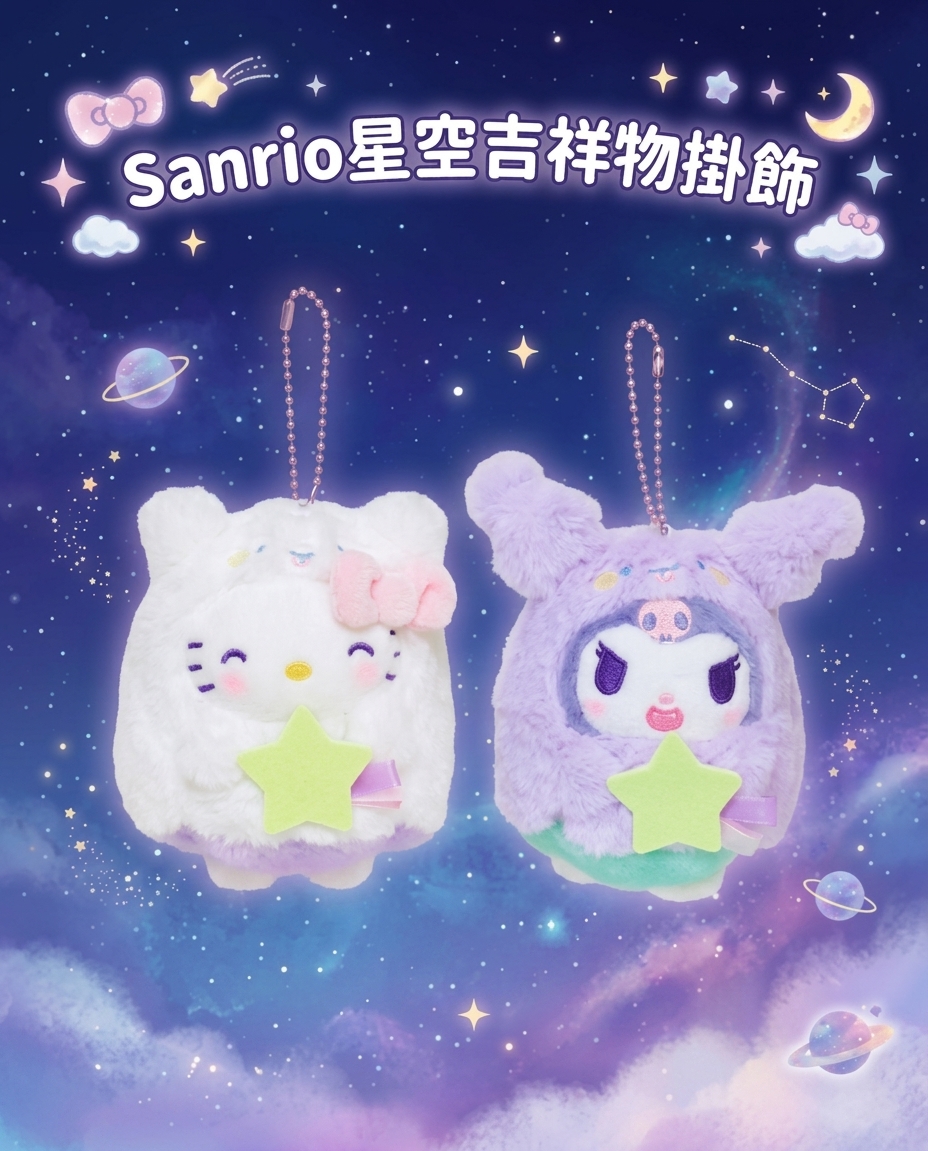 Sanrio 星空吉祥物掛飾