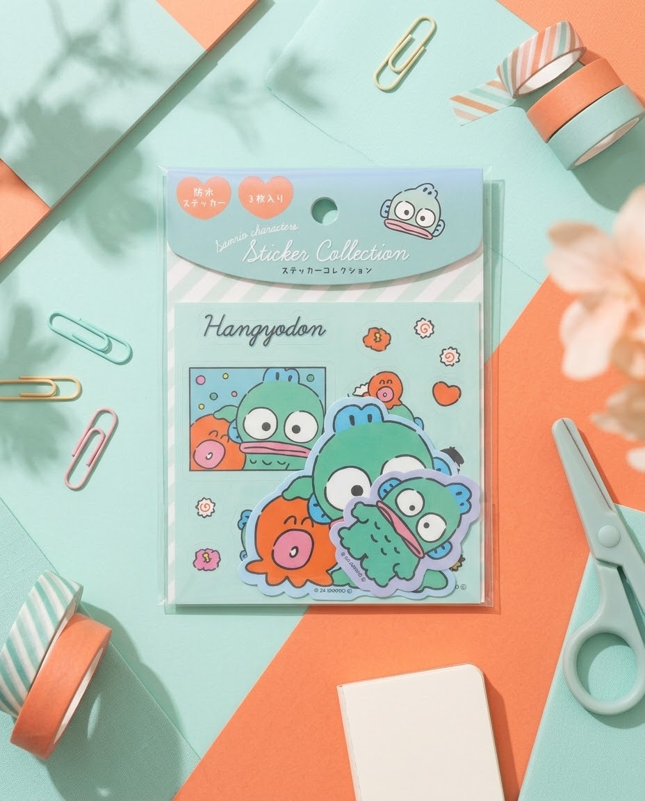 Sanrio Hangyodon 防水裝飾貼紙 1971