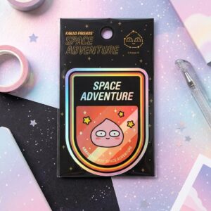 Kakao Friends Space Adventure Apeach 雷射貼紙 0842