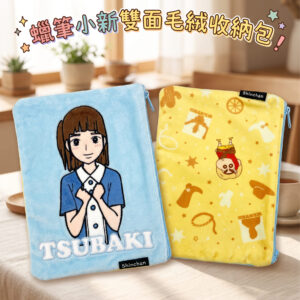 蠟筆小新雙面毛絨收納包  1719