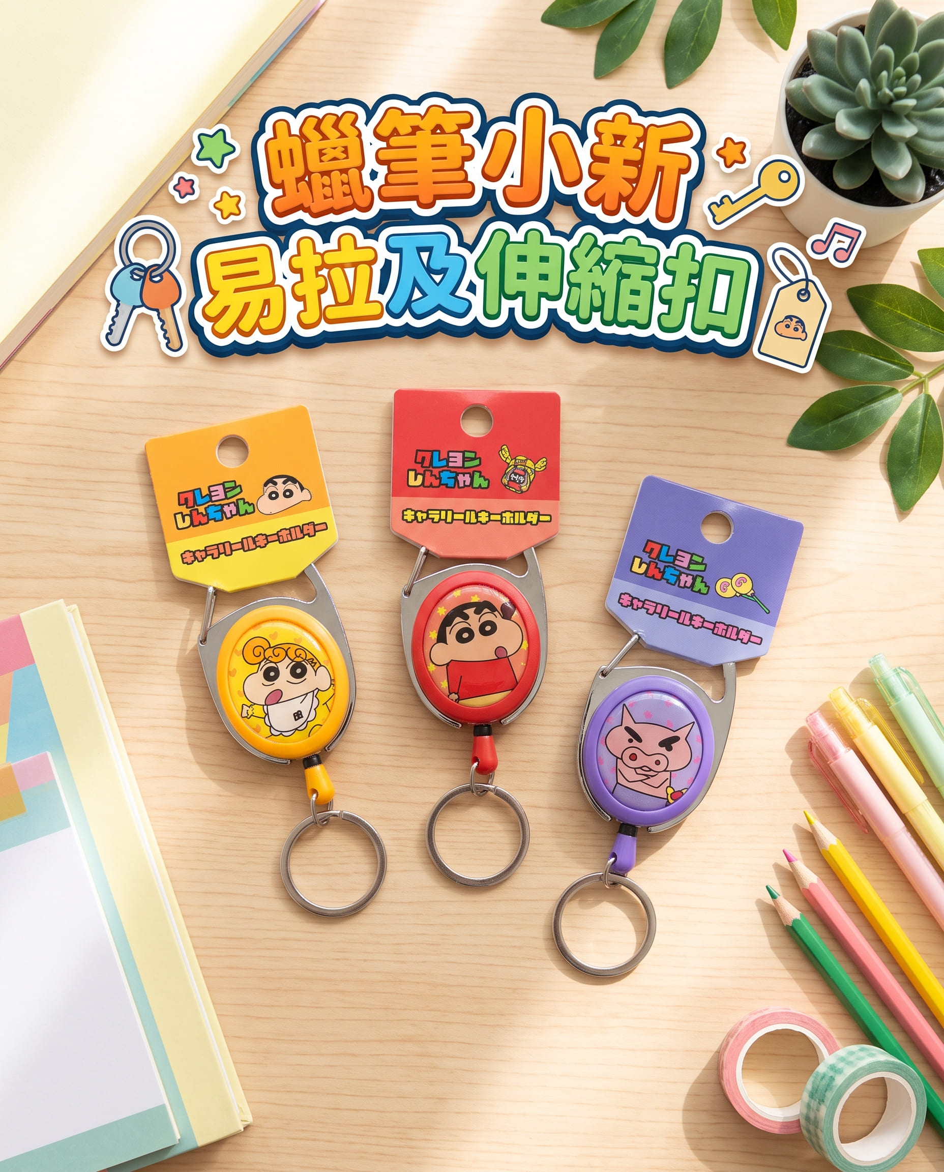 蠟筆小新易拉及伸縮扣 0920